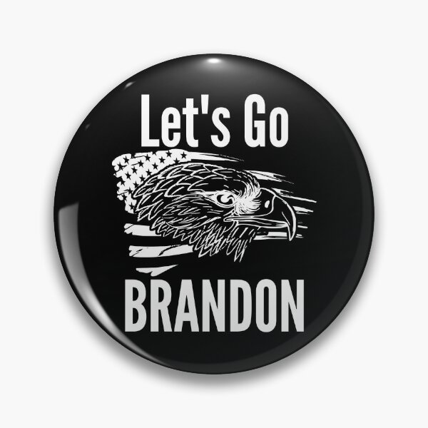 Item preview, Let's Go Brandon US Flag and Bald Eagle Funny Chant designed and sold by CharJens.
