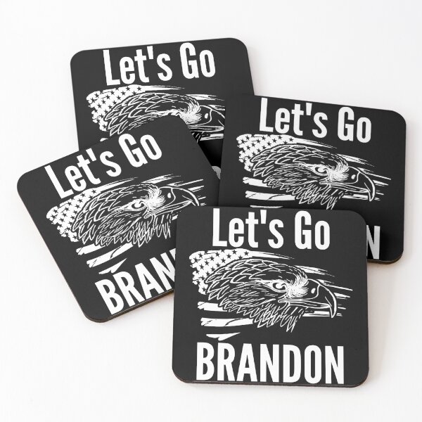Item preview, Let's Go Brandon US Flag and Bald Eagle Funny Chant designed and sold by CharJens.