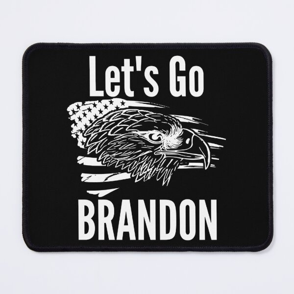 Item preview, Let's Go Brandon US Flag and Bald Eagle Funny Chant designed and sold by CharJens.