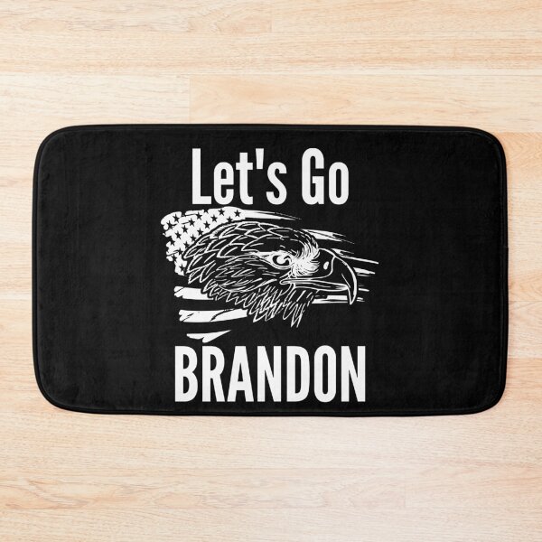Item preview, Let's Go Brandon US Flag and Bald Eagle Funny Chant designed and sold by CharJens.