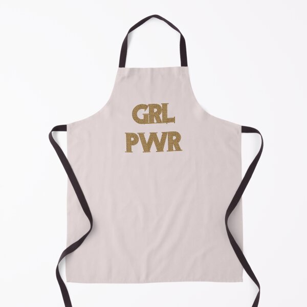 Item preview, Golden embroidery style letters grl pwr Girl Power designed and sold by SparkleandSmile.
