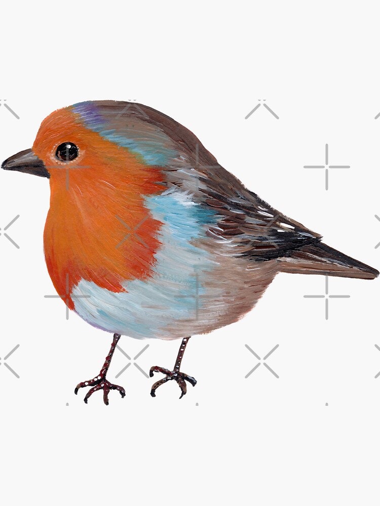 Robin Sticker for Sale by freeminds