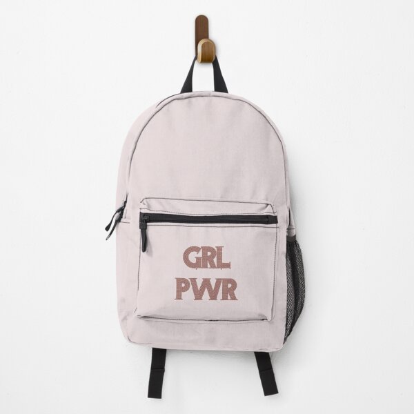 Item preview, Pink metallic embroidery style letters grl pwr Girl Power designed and sold by SparkleandSmile.