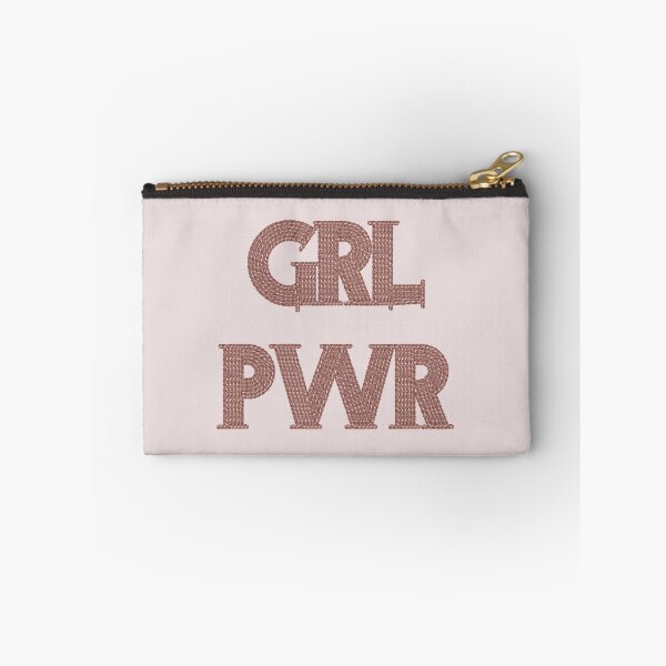 Item preview, Pink metallic embroidery style letters grl pwr Girl Power  designed and sold by SparkleandSmile.
