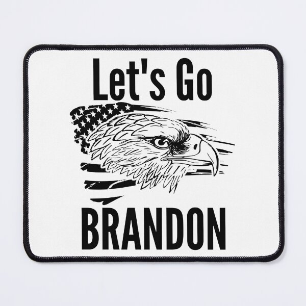 Item preview, Let's Go Brandon US Flag and Bald Eagle Funny Chant designed and sold by CharJens.