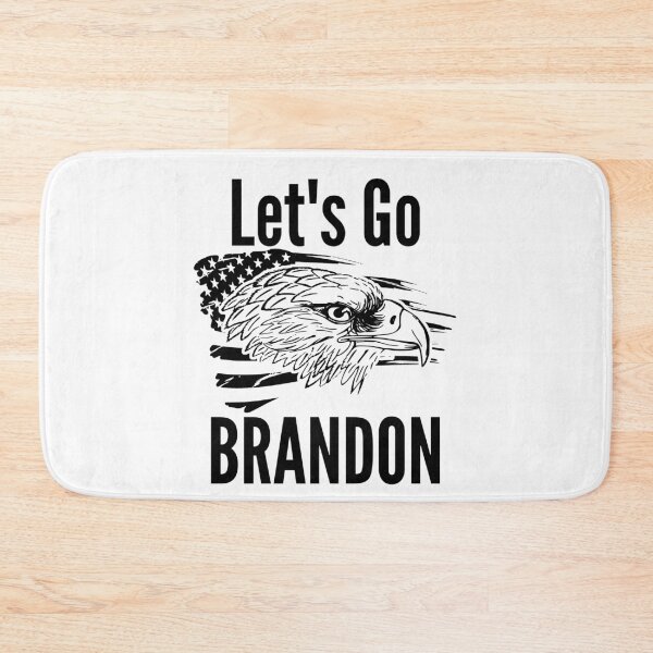Item preview, Let's Go Brandon US Flag and Bald Eagle Funny Chant designed and sold by CharJens.