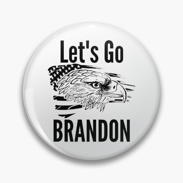 Item preview, Let's Go Brandon US Flag and Bald Eagle Funny Chant designed and sold by CharJens.