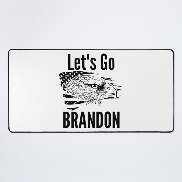 Item preview, Let's Go Brandon US Flag and Bald Eagle Funny Chant designed and sold by CharJens.