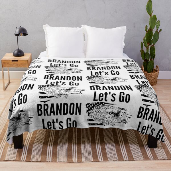 Item preview, Let's Go Brandon US Flag and Bald Eagle Funny Chant designed and sold by CharJens.
