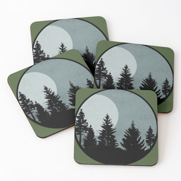 Item preview, Trees and Moon designed and sold by Langadune.