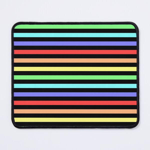 Item preview, Basic Chunky Stripes - Rainbow on Black designed and sold by TheFrostedDonut.
