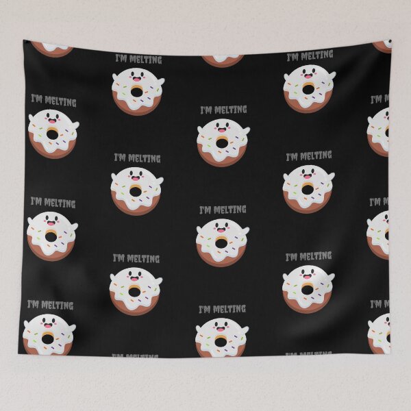 Item preview, halloween Funny Ghost Melting donuts  designed and sold by theNane designs.