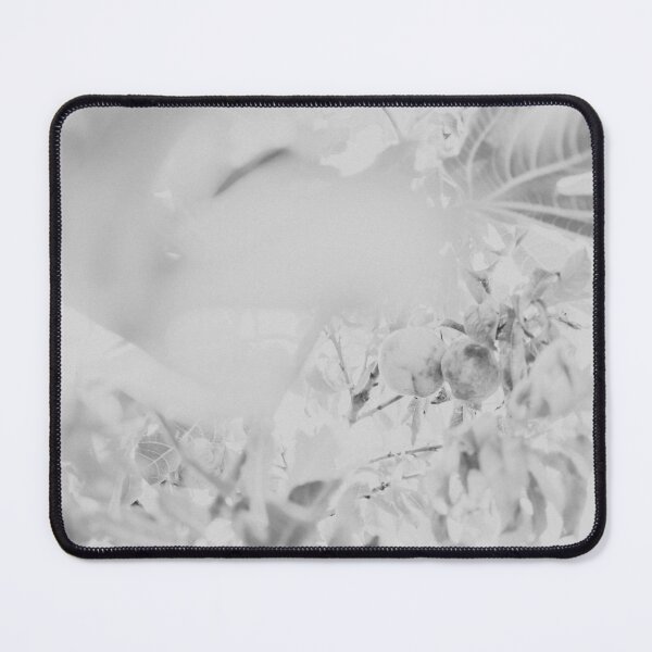 Item preview, Peach tree, leaves, black and white pattern designed and sold by LorandQuest.