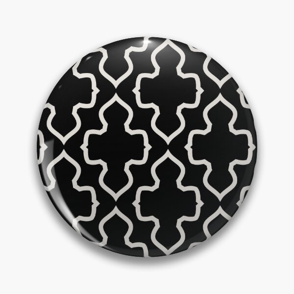Item preview, Beige and Black Ornamental Shape Pattern Pairs HGTV 2022 Popular Color Alabaster HGSW4031 - Colour Trends - Shade - Hue designed and sold by ColorOfTheYears.