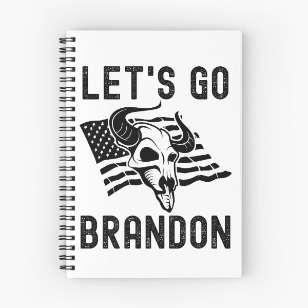 Item preview, Let's Go Brandon US Flag and Bull Horns Skull Funny Chant designed and sold by CharJens.
