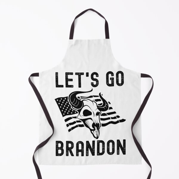 Item preview, Let's Go Brandon US Flag and Bull Horns Skull Funny Chant designed and sold by CharJens.