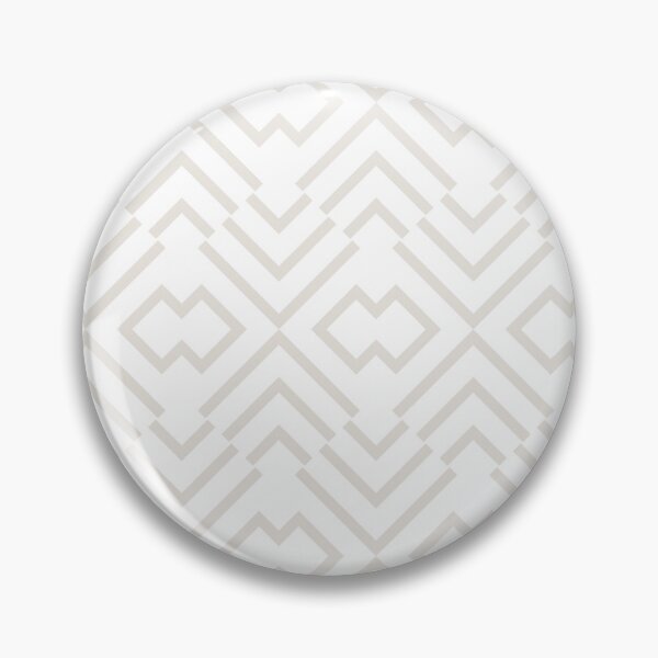 Item preview, Beige and White Art Deco Shape Pattern Pairs HGTV 2022 Popular Color Alabaster HGSW4031 - Colour Trends - Shade - Hue designed and sold by ColorOfTheYears.