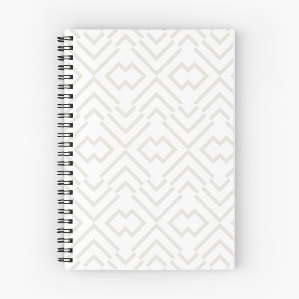 Item preview, Beige and White Art Deco Shape Pattern Pairs HGTV 2022 Popular Color Alabaster HGSW4031 - Colour Trends - Shade - Hue designed and sold by ColorOfTheYears.