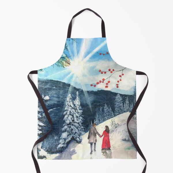 Item preview, Watercolor painting by Laura Rispoli Snow and Light winter walk blue Ridge art designed and sold by Laura-Rispoli.