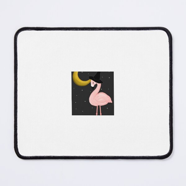 Item preview, Pink Flamingo Witch on Halloween designed and sold by BeachBumFamily.