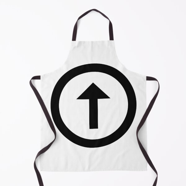 Item preview, MDI Arrow Up Thin Circle Outline designed and sold by GnarlyFurtardo.