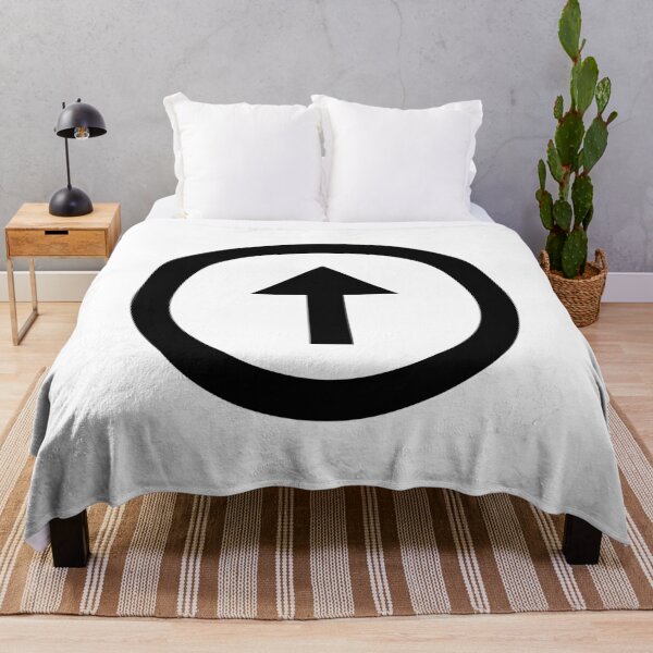 Item preview, MDI Arrow Up Thin Circle Outline designed and sold by GnarlyFurtardo.