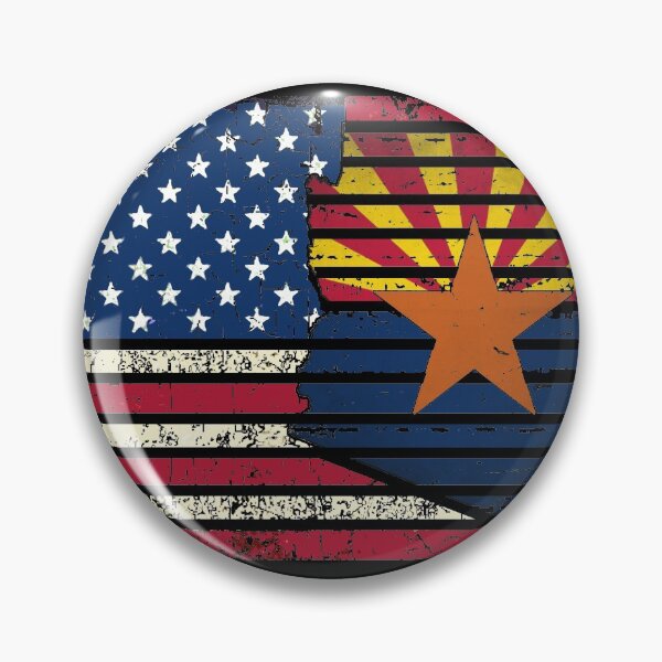 Item preview, Distressed Love Arizona USA Flag designed and sold by RiffXS.