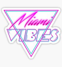 "Miami Vibes" - Retro Néon 80's Style Sticker