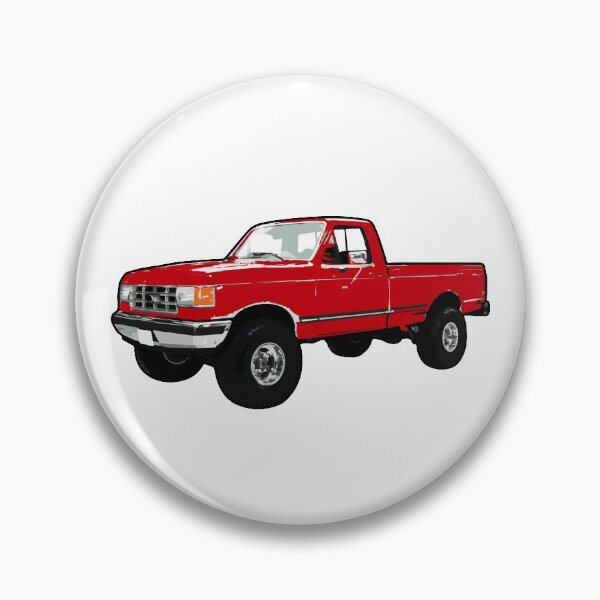Item preview, Red 80s 90s 4x4 F Truck designed and sold by CoolRide.