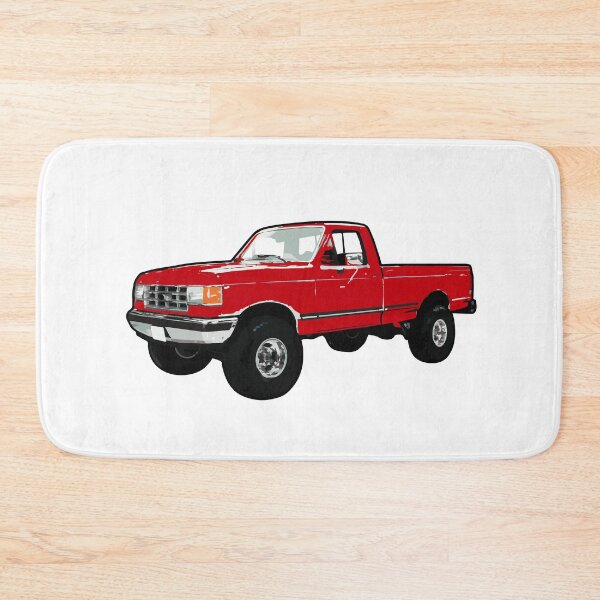 Item preview, Red 80s 90s 4x4 F Truck designed and sold by CoolRide.