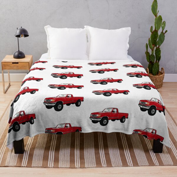 Item preview, Red 80s 90s 4x4 F Truck designed and sold by CoolRide.