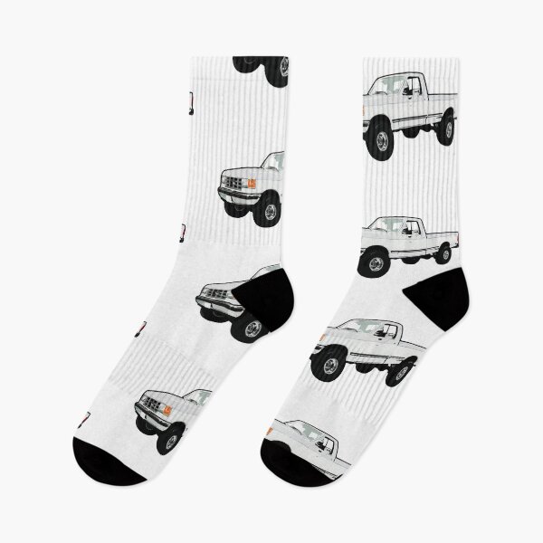 Item preview, White & Grey 80s 90s 4x4 F Truck designed and sold by CoolRide.