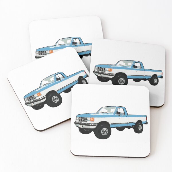 Item preview, Light Blue & White 80s 90s 4x4 F Truck designed and sold by CoolRide.