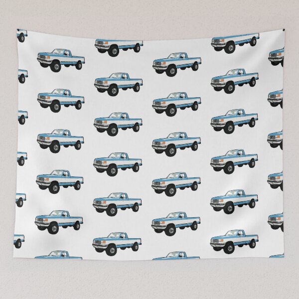 Item preview, Light Blue & White 80s 90s 4x4 F Truck designed and sold by CoolRide.