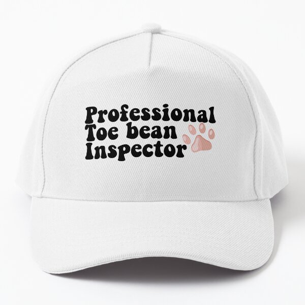 Professional Toe Bean Inspector Vet Tech Pink Paw Baseball Cap