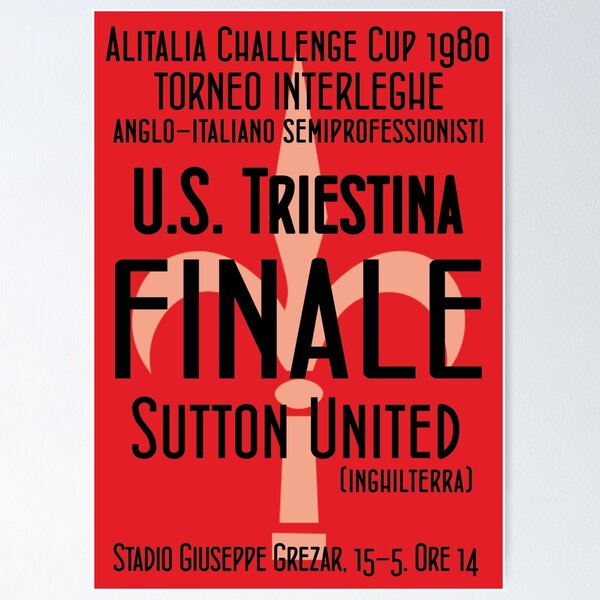 Anglo-Italian Cup Final 1980 Poster Poster