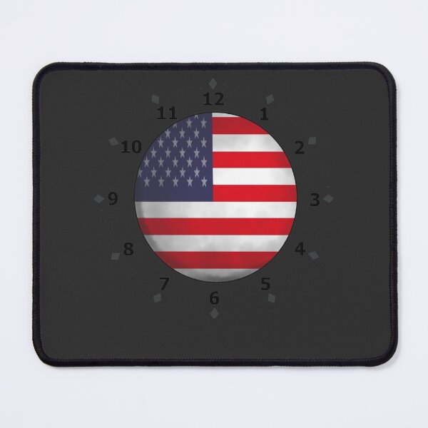 Item preview, united state flag - clock designed and sold by ZiphGames.