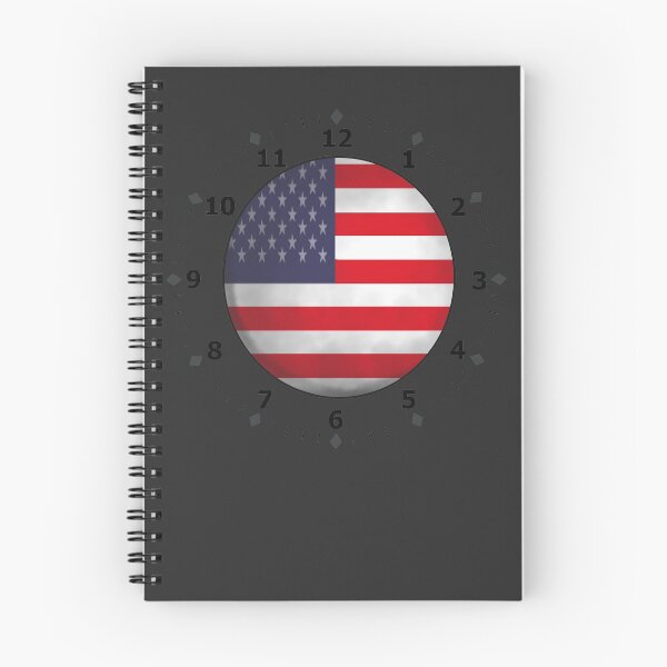 Item preview, united state flag - clock designed and sold by ZiphGames.