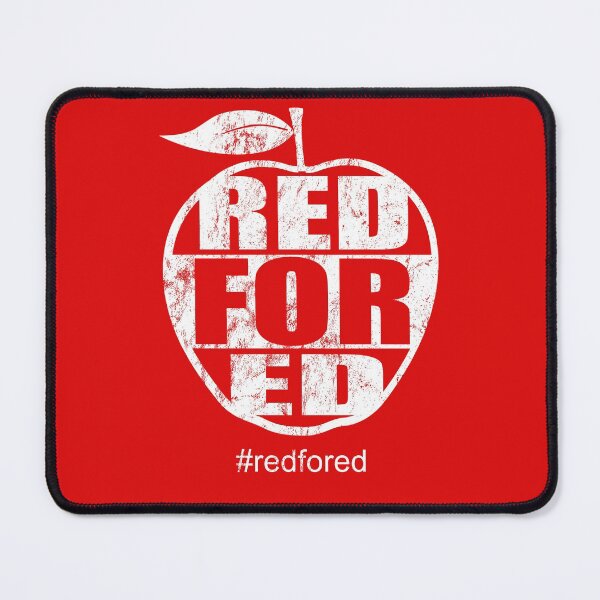 Item preview, Distressed Red For Ed Teacher Apple designed and sold by RiffXS.