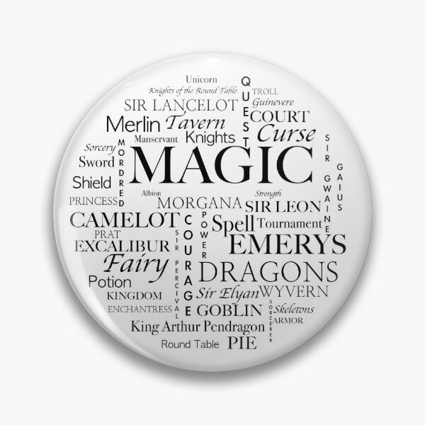 Item preview, Camelot Words Circle designed and sold by DreamerJournal.