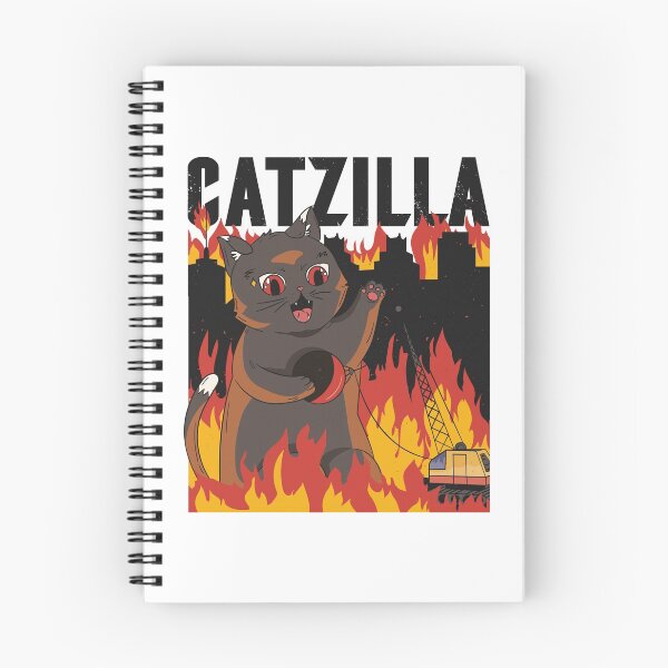Item preview, Catzilla - cat city flames wrecking ball crane designed and sold by Tig3rE.