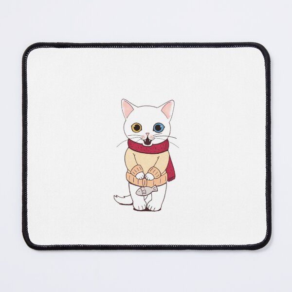 Item preview, Cute cat with a fish designed and sold by AnthonyVdV.