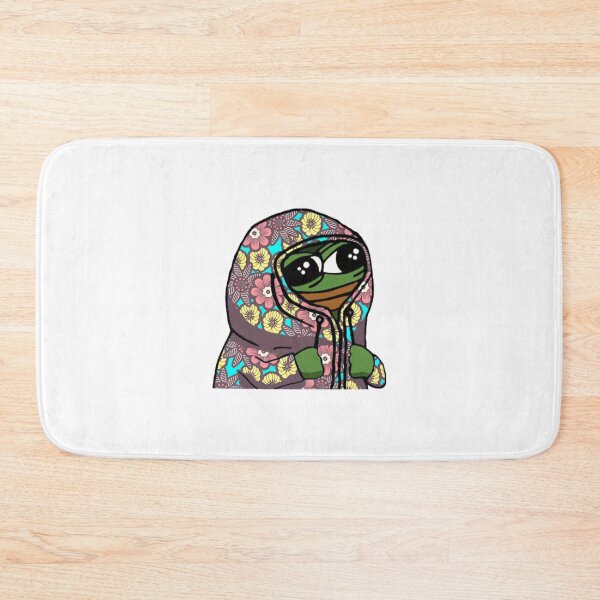 Artikelvorschau, Pepe Peepo in einem Oma-Blumen-Hoodie entworfen und verkauft von Yeriandyeet.