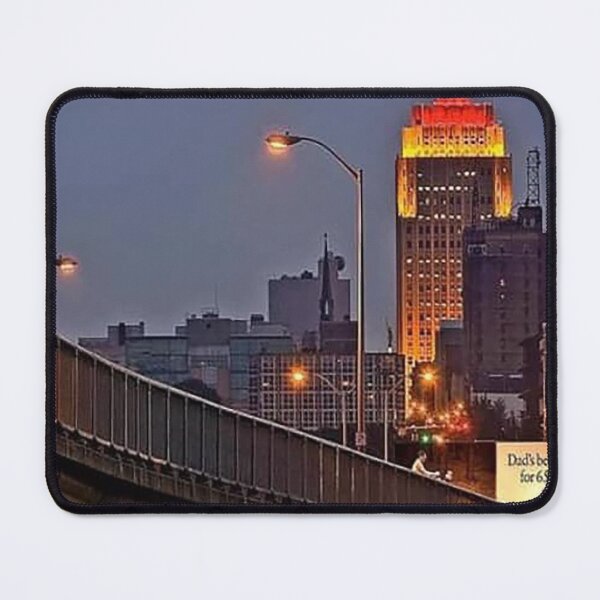 Item preview, Allentown PA view from the Hamilton Street Bridge, PPL Building, Allentown Skyline at night, Queen City, Americus Hotel designed and sold by Nostrathomas66.