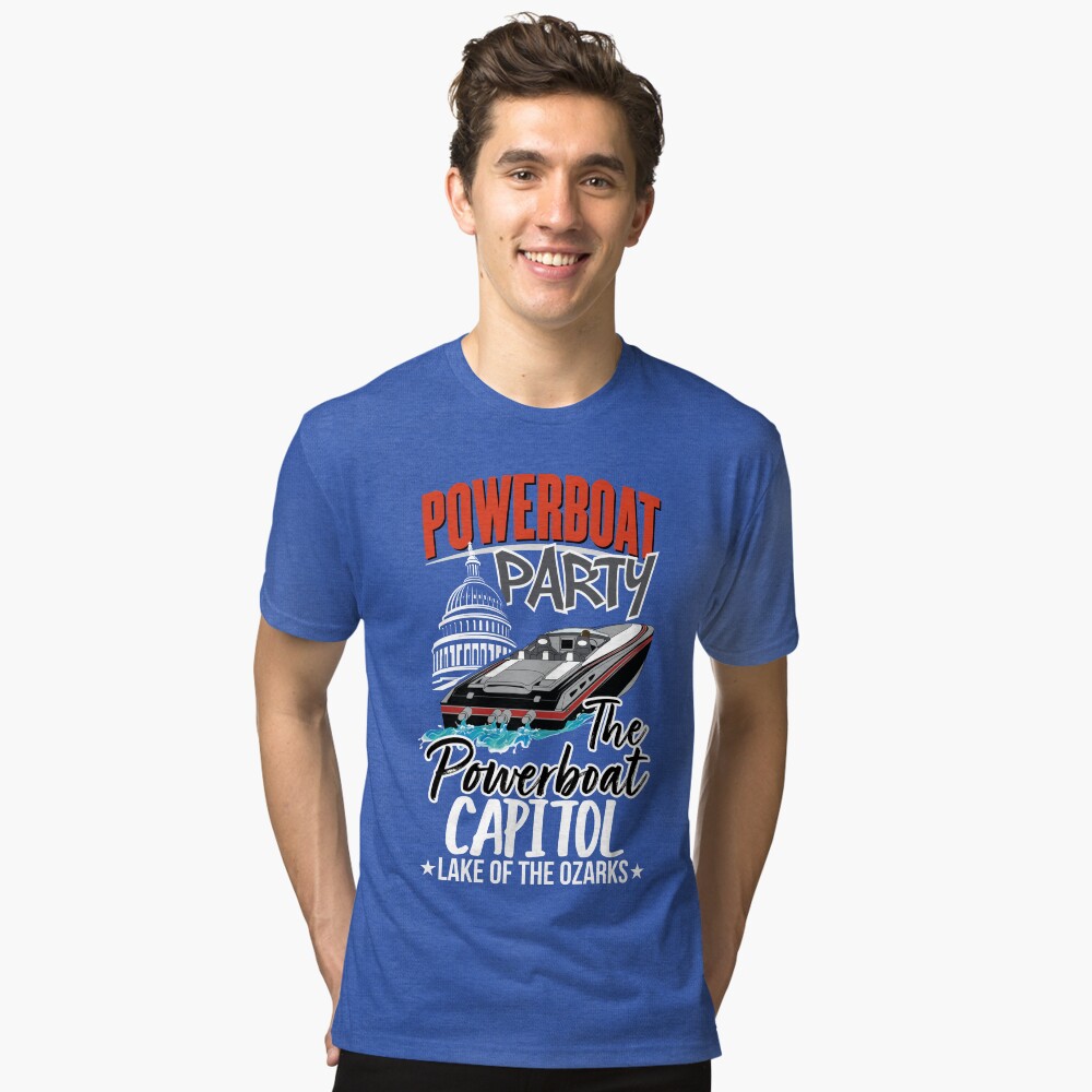 Item preview, Tri-blend T-Shirt designed and sold by powerboatparty.