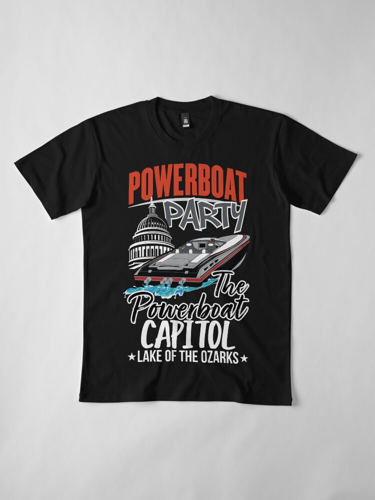 Thumbnail 4 of 6, Premium T-Shirt, Powerboat Party Lifestyle Clothing [THE POWERBOAT CAPITOL] designed and sold by Powerboat Party.
