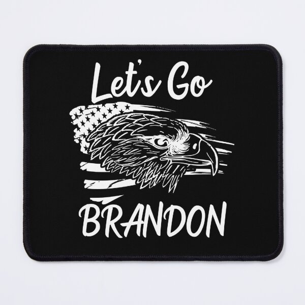 Item preview, Let's Go Brandon US Flag and Bald Eagle Funny Chant designed and sold by CharJens.