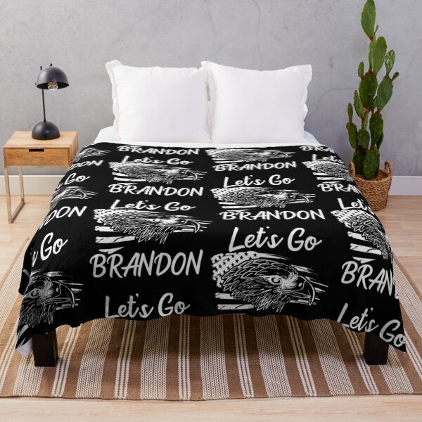 Item preview, Let's Go Brandon US Flag and Bald Eagle Funny Chant designed and sold by CharJens.