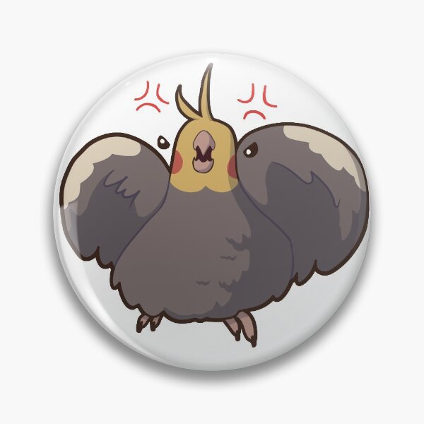 Item preview, Angry Cockatiel designed and sold by OneSmolArtist.