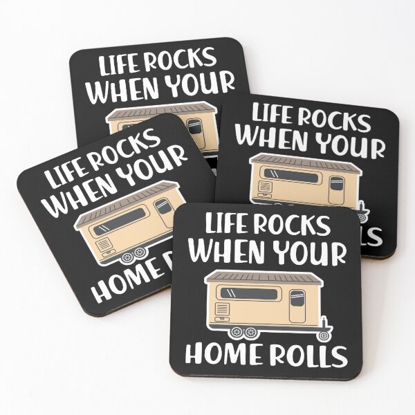 Item preview, RV Life Camper Quote Life Rocks When Your Home Rolls designed and sold by LAXIR.